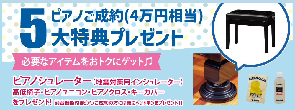 5大特典プレゼント