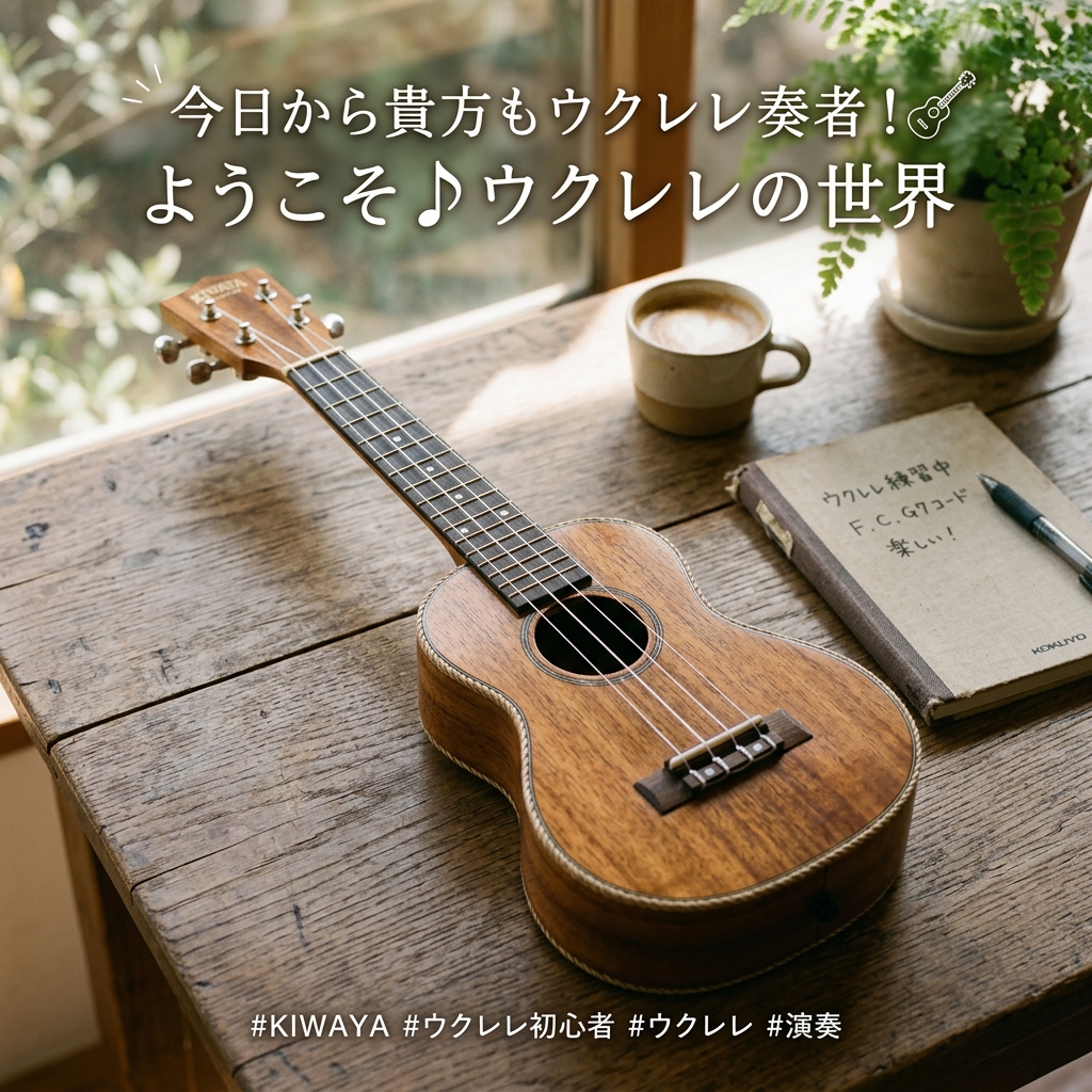 今日から貴方もウクレレ奏者!ようこそ♪ウクレレの世界